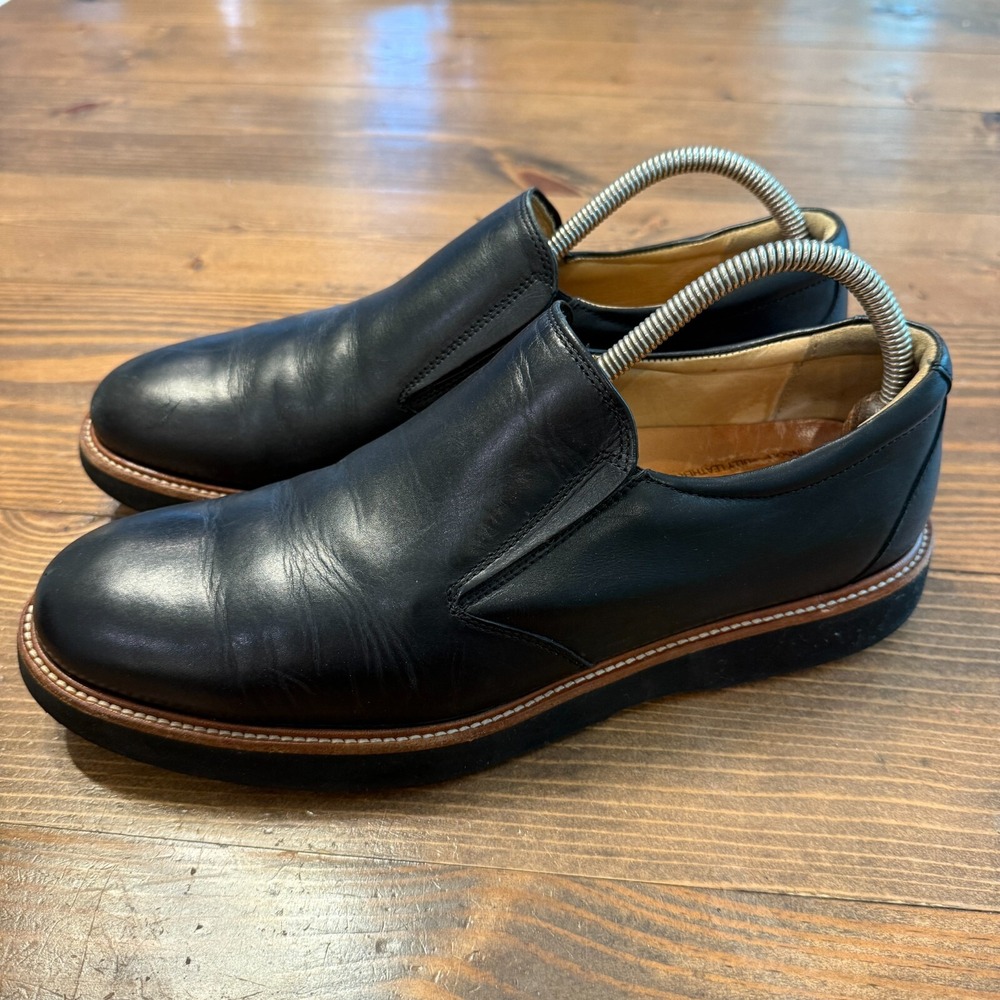 Samuel Hubbard Men's 9.5 M Frequent Traveler‎ Slip-On Black Leather Dress Shoe